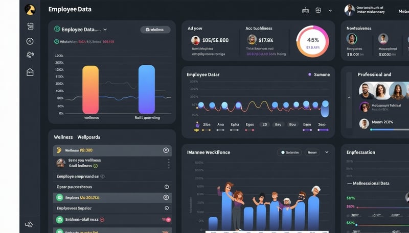 Ember Mobility platform dashboard showing employee wellness data